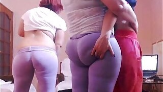 Three Hot Big Booty being Naughty on Cam