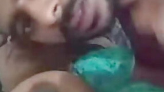 Desi Tamil couple in Videocall Boob sucking pussy licking and fingering