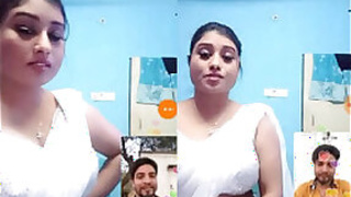 In the last video navel !!! Leaked !!! White Saree, Tasty Breasts, Sexy Bellybutton