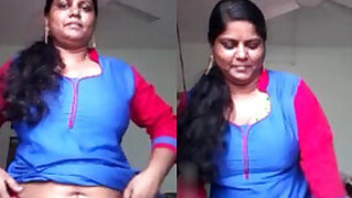 Sexy Bhabhi Showing Her Big Tits And Pussy To Her Lover