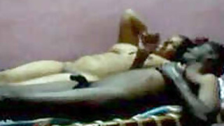 Desi couple relax to rest in bed after fucking