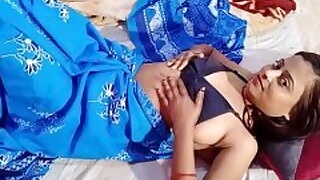 Desi rustic bhabhi bouncing on dever's big black hard long cock