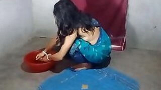 Sonali Bhabi cleans the house and her landlord fucks her hot pussy