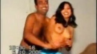 Horny Indian couple enjoying hot hotel sex, dancing naked and hot fucking