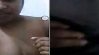 Young Desi woman gets a lot of likes showing off her XXX tits on camera