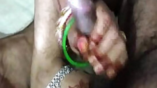 Married Indian slut uses feet to prepare a cock for porn fun