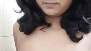 Desi Girl Plays With Her Boobs