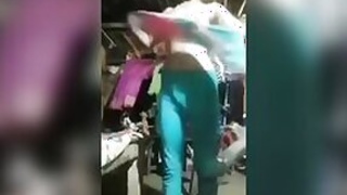 Horny country Desi girl masturbates her bald pussy on camera