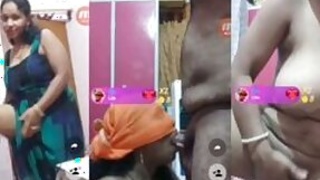Indian Bhabhi insatiably sucks Desi XXX's penis during a live webcam show