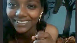 Tamil girl jerking dick in POV and making him cum real hard