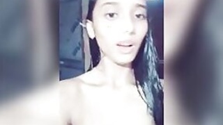 Sexy Indian girl takes a shower and shows XXX boobs and pussy