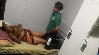 An Indian aunt with a little boy