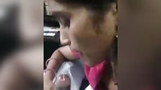 Sweet office hottie Bangla devours her colleague's cock in the office