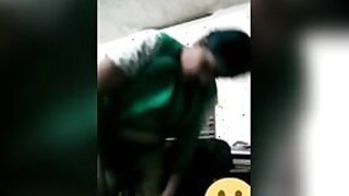 Scenes of an Indian sex-MMS movie with this bulky South Indian girl