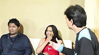 Desi auntie sucked her son's best dick