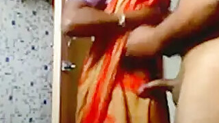 Indian Bhabhi in Indian Sari Bhabhi with Tits Licking Pussy, Fucking