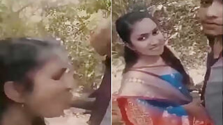 Desi Devar Bhabhi Romance Outdoors and Blowjob