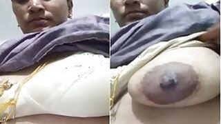 Super Hot Look of Telugu Bhabha Showing Her Big Boobs