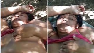 Desi Bhabhi Outdoors with a Lover