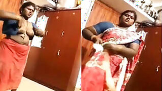 Desi Tamil Bhabha After Bathing Husband's Video