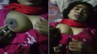 Horny Desi Budi Presses Her Breasts And Fucks Hard